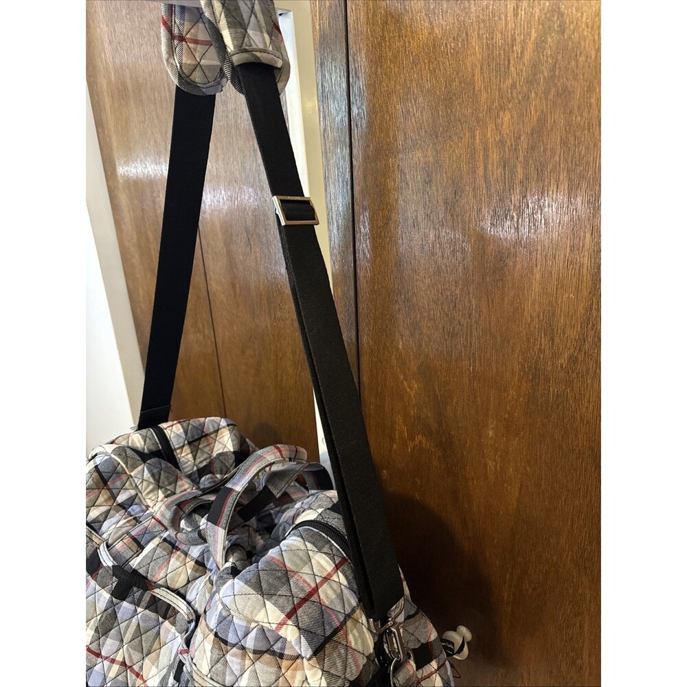 Vera Bradley Perfectly Plaid Large Traveler Weekend Duffel Bag 22x11x11 - Picture 9 of 11